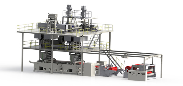 青島潤(rùn)聚祥機(jī)械有限公司官網(wǎng)，河南潤(rùn)聚祥新型材料有限公司，無(wú)紡布設(shè)備，無(wú)紡布機(jī)械，無(wú)紡布生產(chǎn)線(xiàn)，非織造布生產(chǎn)線(xiàn)，紡熔非織造布生產(chǎn)線(xiàn)，熔噴非織造布生產(chǎn)線(xiàn)